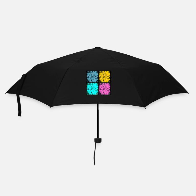 Popart urban style - Regenschirm (klein) - Schwarz