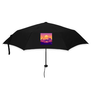 Berlin - Regenschirm (klein) - Schwarz - Vorne