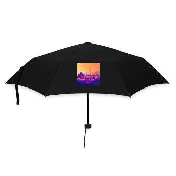 Berlin - Regenschirm (klein) - Schwarz - Vorne