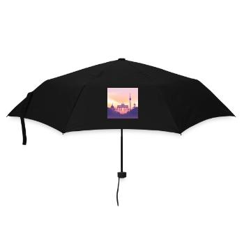 Berlin - Regenschirm (klein) - Schwarz - Vorne