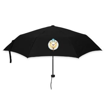 Crâne femme - Parapluie standard - noir - Devant