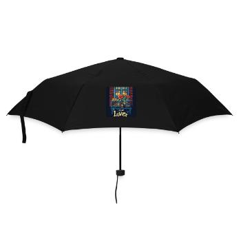 Plant lover - Regenschirm (klein) - Schwarz - Vorne