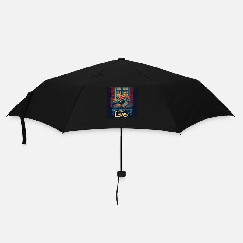 Plant lover - Regenschirm (klein) - Schwarz
