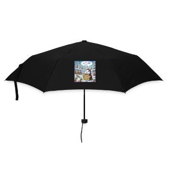 Kaninchen - Regenschirm (klein) - Schwarz - Vorne