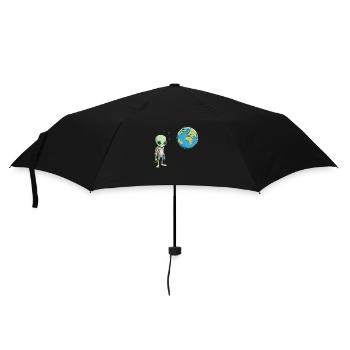 L’extraterrestre et la Terre - Parapluie standard - noir - Devant