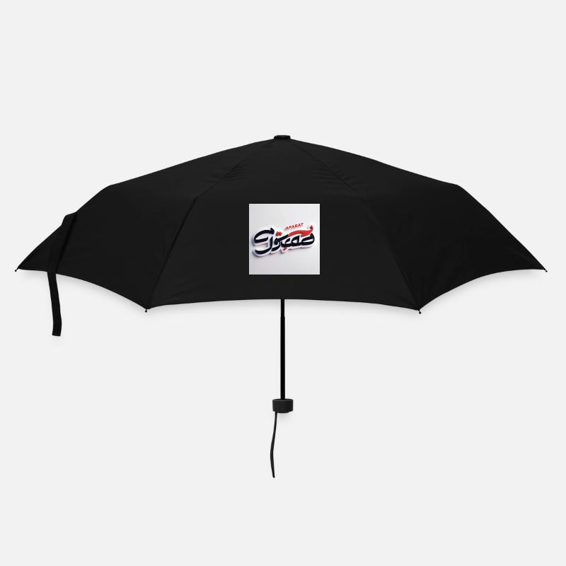 Stylized Satirical Logo for "Faraz Gostar" with Pe - Umbrella (small) - black