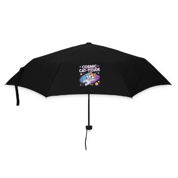 Chat Cosmique – Pouvoir Intergalactique du Chat - Parapluie standard - noir - Devant