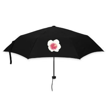 fleur d’hibiscus - Parapluie standard - noir - Devant