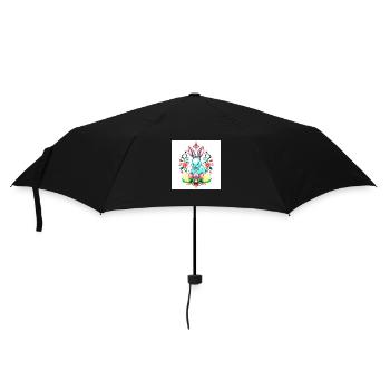 Ei-Catcher: Hase Edition - Regenschirm (klein) - Schwarz - Vorne