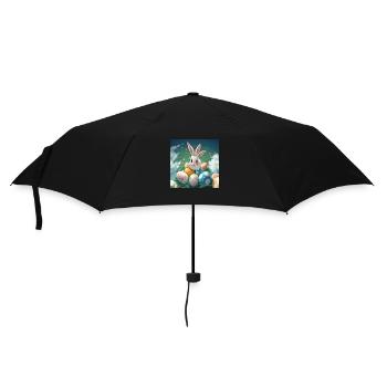 Hasenzauber & Eierregen - Regenschirm (klein) - Schwarz - Vorne