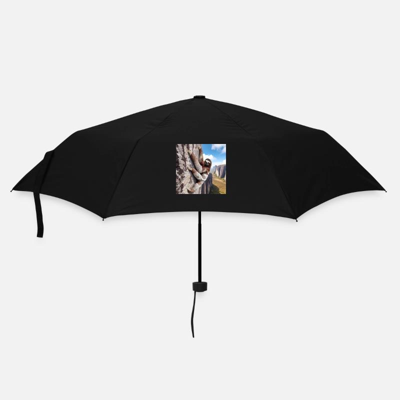 Faultier Wanderer FreeClimber - Regenschirm (klein) - Schwarz