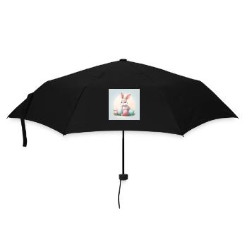„Ostermagie für dich!“ - Regenschirm (klein) - Schwarz - Vorne