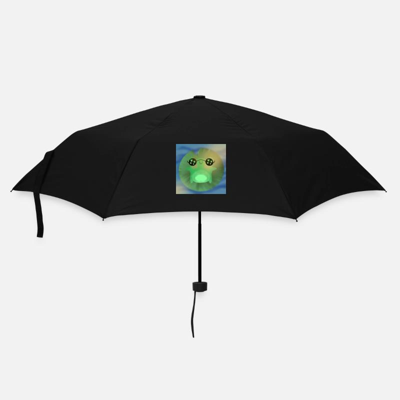 Sonnender Frosch - Regenschirm (klein) - Schwarz