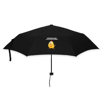 Jeu de poulet blanc - Parapluie standard - noir - Devant