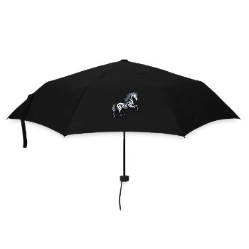 Equestrian rider, admirer of knights. - Parapluie standard - noir - Devant
