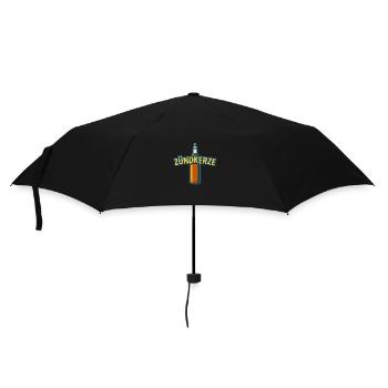 Zündkerze in Bier - Regenschirm (klein) - Schwarz - Vorne