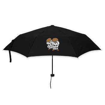 2 Owls Soldier Military War Helmet Army Two Team - Umbrella (small) - black - Front