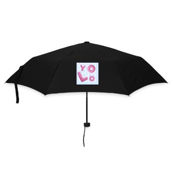 Yolo - Regenschirm (klein) - Schwarz - Vorne