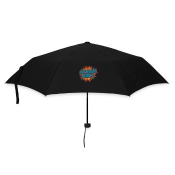 Ich mach Punkt Comic - Regenschirm (klein) - Schwarz - Vorne