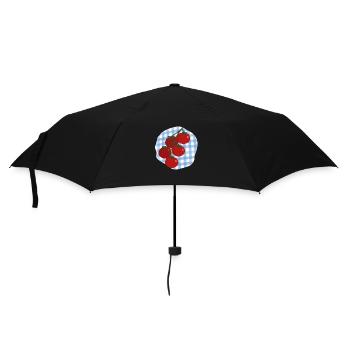 Tomaten - Regenschirm (klein) - Schwarz - Vorne