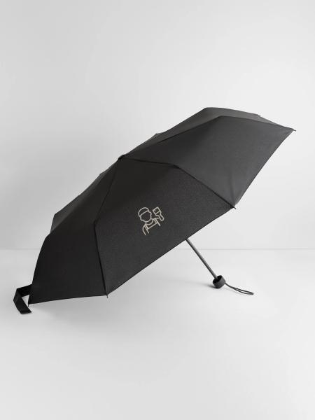 Der Maler - Regenschirm (klein) - Schwarz - Vorne