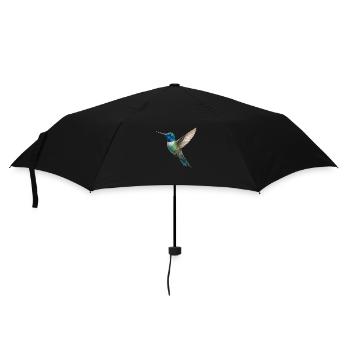 Hummingbird – Lightness in Colors - Umbrella (small) - black - Front