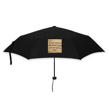 Wenn Sie über Bücher sprechen möchten - Regenschirm (klein) - Schwarz - Vorne