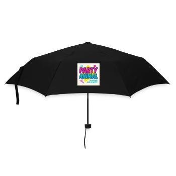 Party Anima.l– Neon Beat Edition - Regenschirm (klein) - Schwarz - Vorne