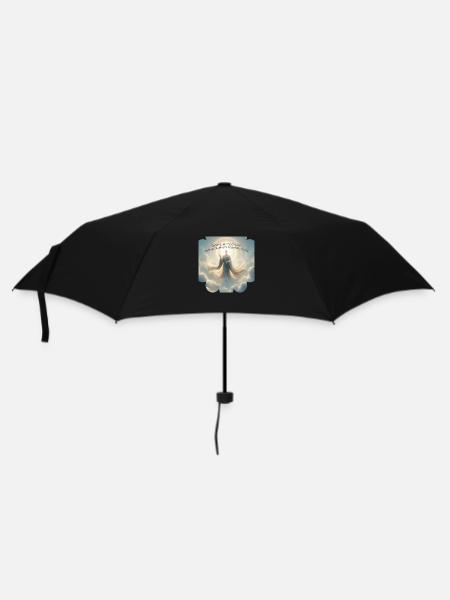 Techno Is My Church - Regenschirm (klein) - Schwarz