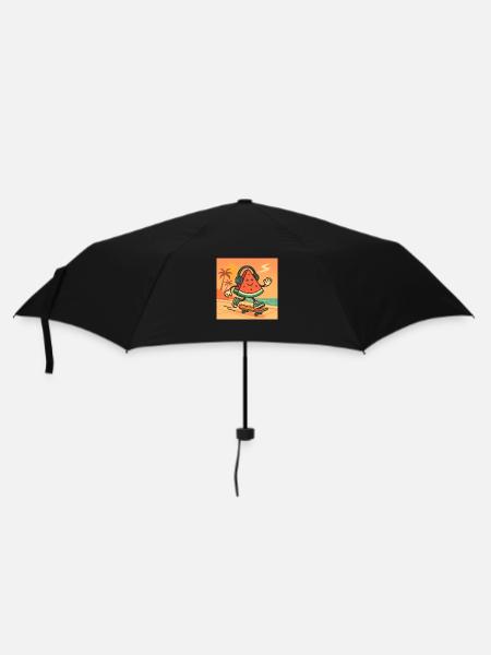 Skater Watermelon – Summer Chill Vibes - Umbrella (small) - black