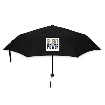 Silent Power – The Quiet Force - Umbrella (small) - black - Front