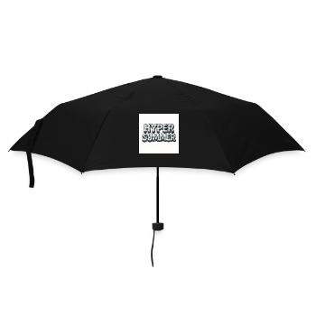 HYPER SUMMER – Sommer im großen Stil - Regenschirm (klein) - Schwarz - Vorne