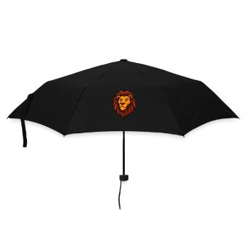 Proud Lion - Regenschirm (klein) - Schwarz - Vorne