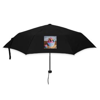 Yummy - Regenschirm (klein) - Schwarz - Vorne