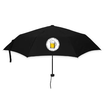 Bienen hier - Oder ich fall um! - Regenschirm (klein) - Schwarz - Vorne