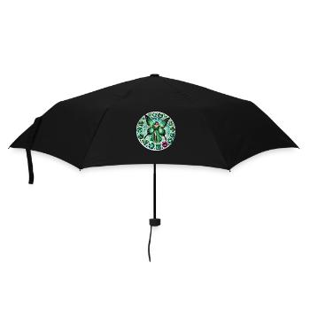 Green Emerald Fairy Fantasy Art - Umbrella (small) - black - Front