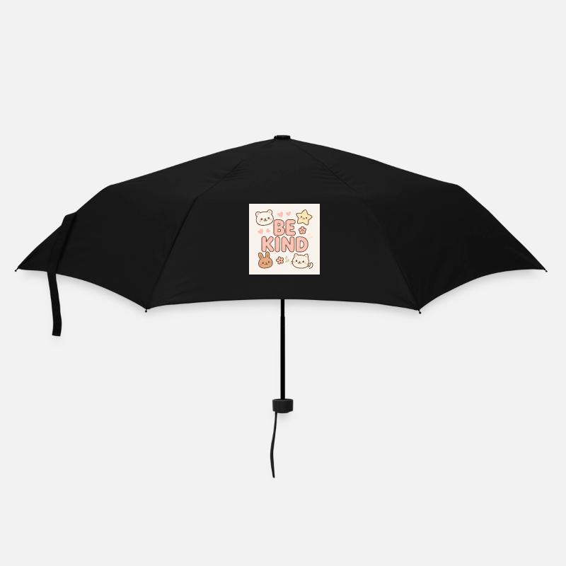 Be kind - Cute design - Regenschirm (klein) - Schwarz