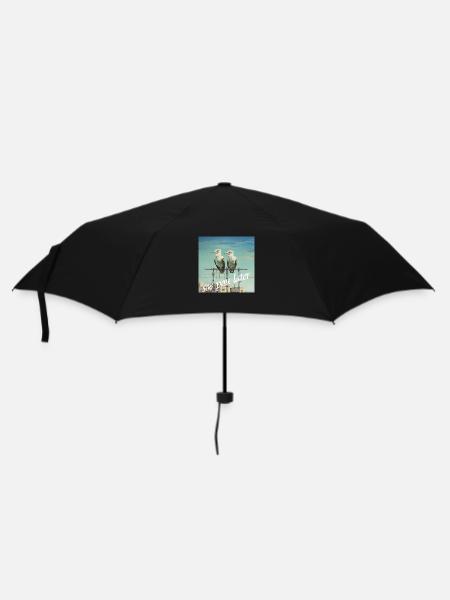 See You later Lettering 2 Birds Pole Humor - Umbrella (small) - black