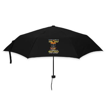 Disc Golfeur Frisbee Disc Golf - Parapluie standard - noir - Devant