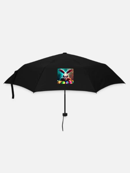 Ostern kommt - Regenschirm (klein) - Schwarz
