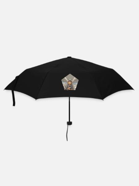 Businessaffe - Regenschirm (klein) - Schwarz