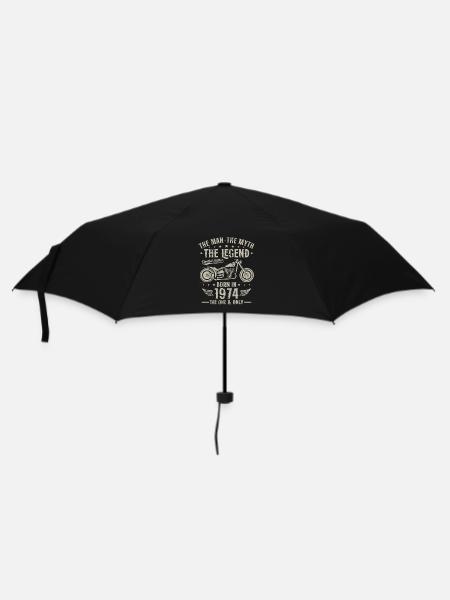 1974 Vintage homme mythe légende moto - Parapluie standard - noir