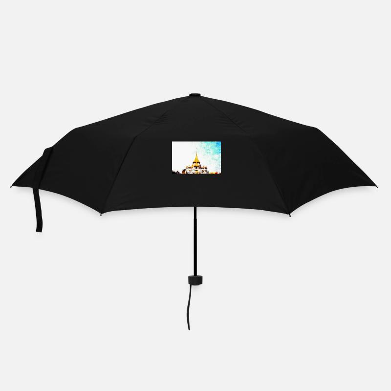 Tempel in Thailand - Regenschirm (klein) - Schwarz