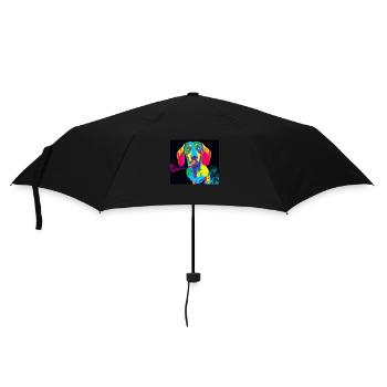 Teckel en smoking - Parapluie standard - noir - Devant