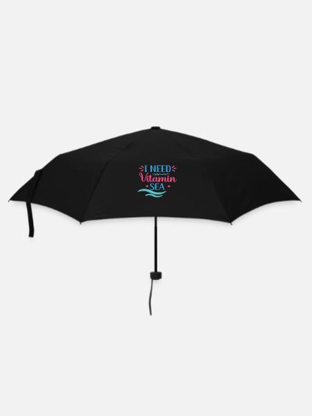 I need Vitamin Sea - Regenschirm (klein) - Schwarz