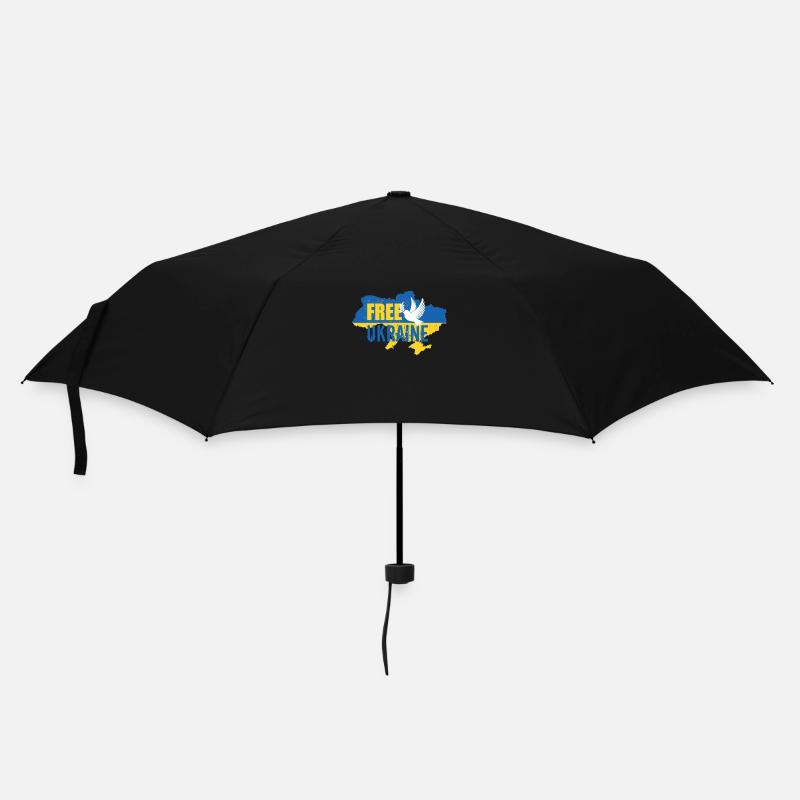 Freie Ukraine - Regenschirm (klein) - Schwarz