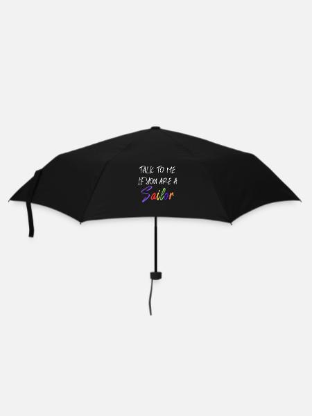 Parlez-moi, si vous êtes un marin - Parapluie standard - noir