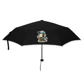 Zerrender Primat - Regenschirm (klein) - Schwarz - Vorne