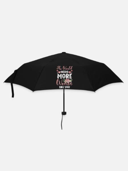 Frauen Stärke Feminismus - Regenschirm (klein) - Schwarz