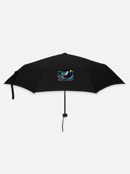 HAI - Regenschirm (klein) - Schwarz